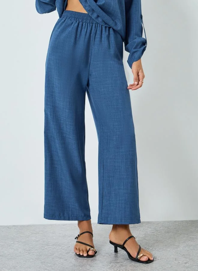 Take Two  Women Solid V Neck Top and Elastic Waist Pants Co-Ords for Women | Best Price UAE